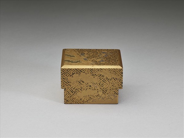 金色帶蓋提籃(琺瑯鍍金)