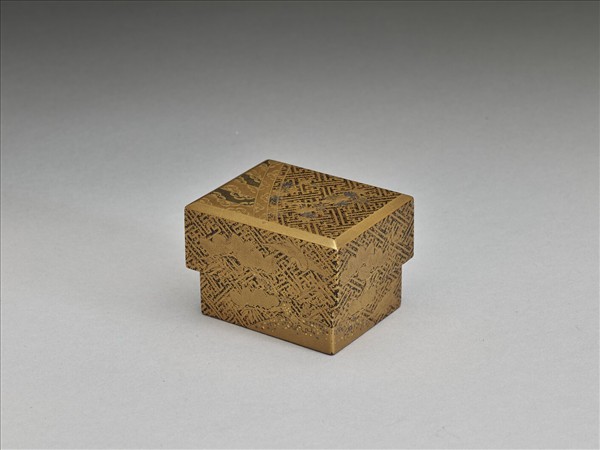 金色帶蓋提籃(琺瑯鍍金)