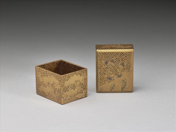 金色帶蓋提籃(琺瑯鍍金)