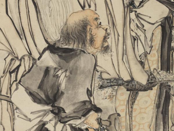 清黃慎煉丹圖　軸