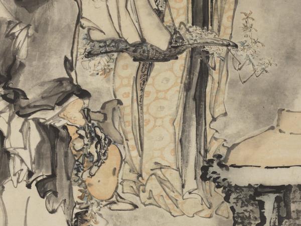 清黃慎煉丹圖　軸