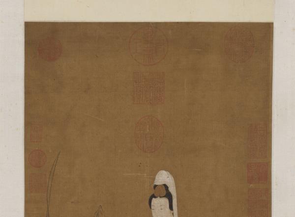 明仇氏杜陵內史畫白衣大士像　軸