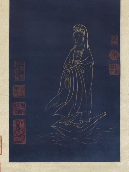 明邢慈靜畫大士　軸