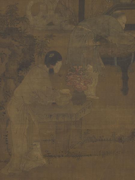 唐周昉演樂圖　軸