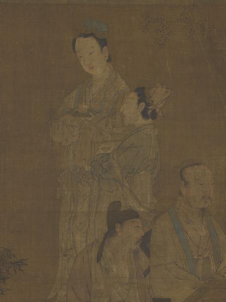 唐周昉演樂圖　軸