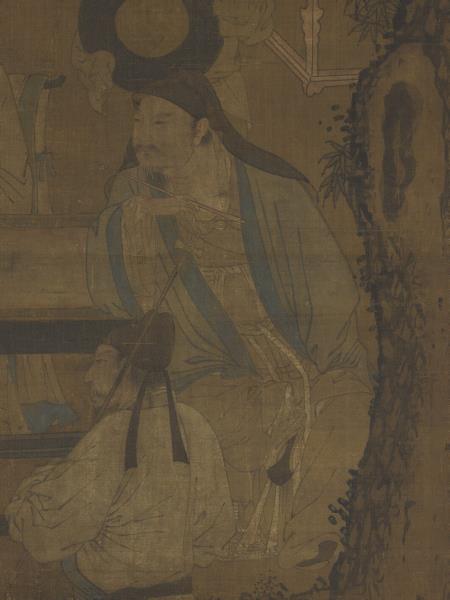 唐周昉演樂圖　軸