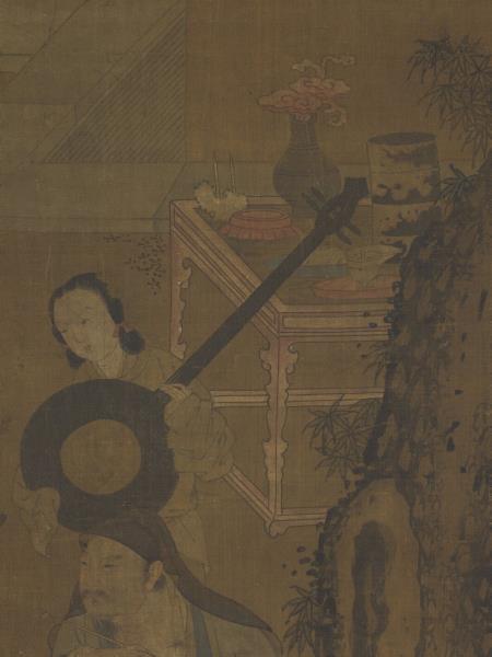 唐周昉演樂圖　軸