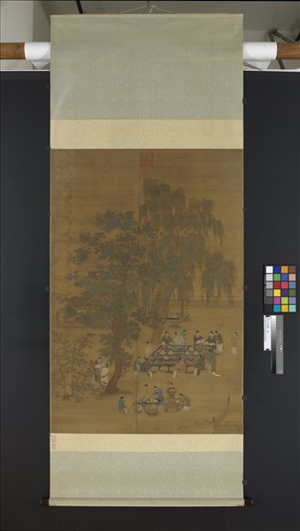 唐人文會圖　軸