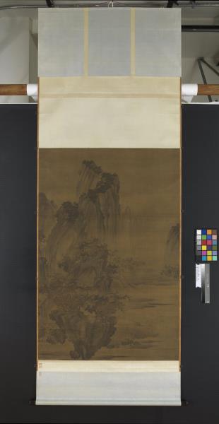 五代梁荊浩漁樂圖　軸