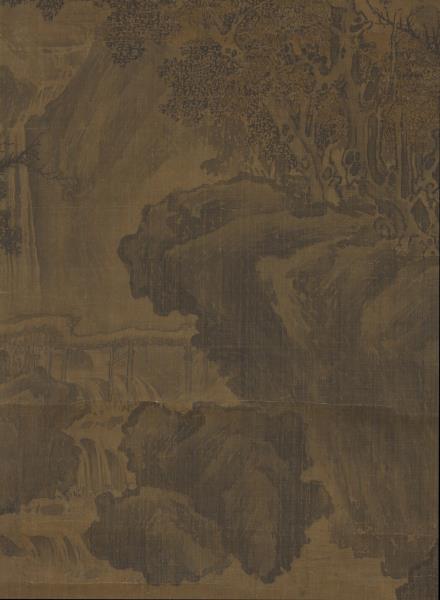 五代梁荊浩漁樂圖　軸