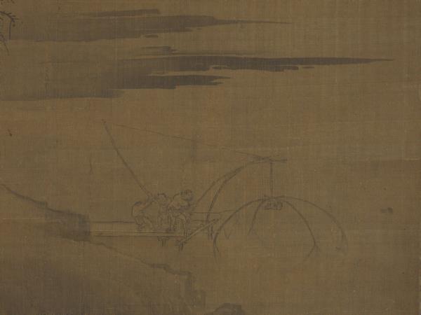 五代梁荊浩漁樂圖　軸
