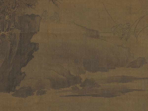 五代梁荊浩漁樂圖　軸