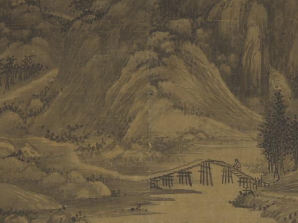 五代南唐巨然秋山圖　軸