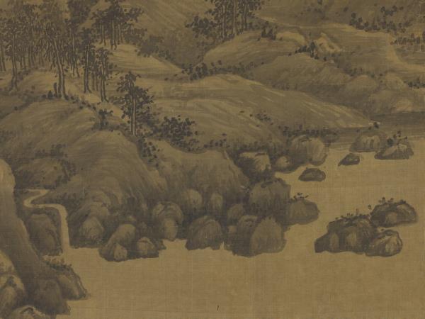 五代南唐巨然秋山圖　軸