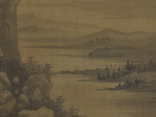 五代南唐巨然秋山圖　軸