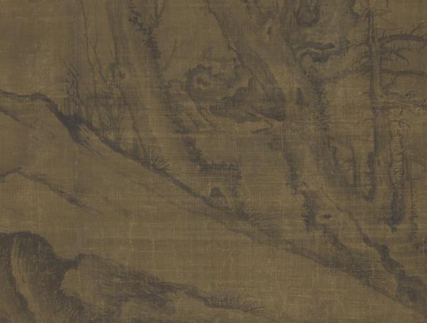 宋許道寧喬木圖　軸