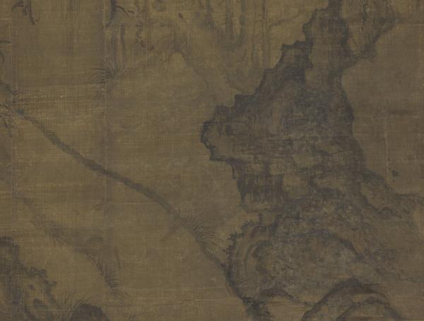 宋許道寧喬木圖　軸