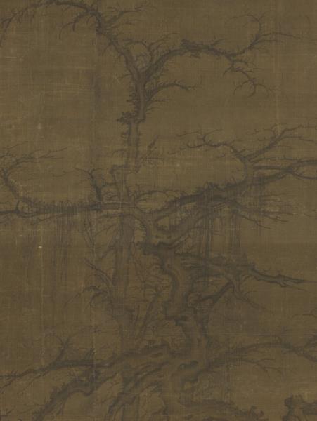 宋許道寧喬木圖　軸