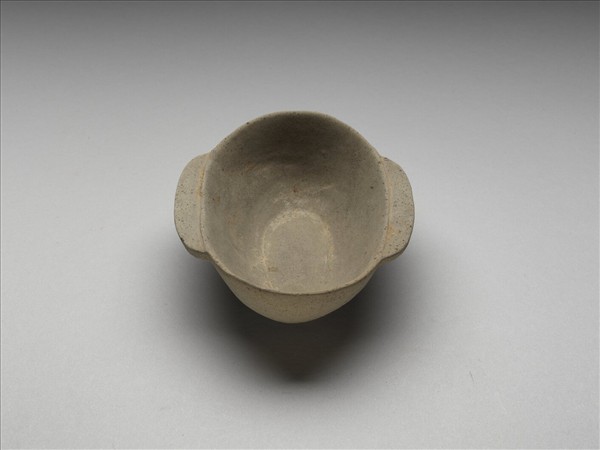 灰陶耳杯
