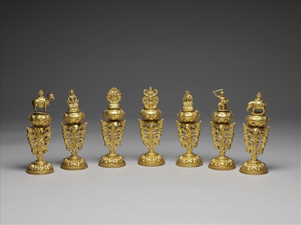 銅鍍金七政寶（寶珠）