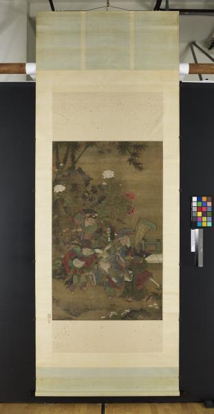 宋蘇漢臣畫五瑞圖　軸