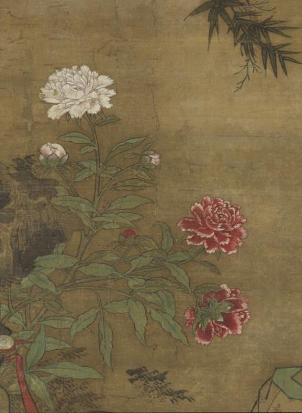 宋蘇漢臣畫五瑞圖　軸