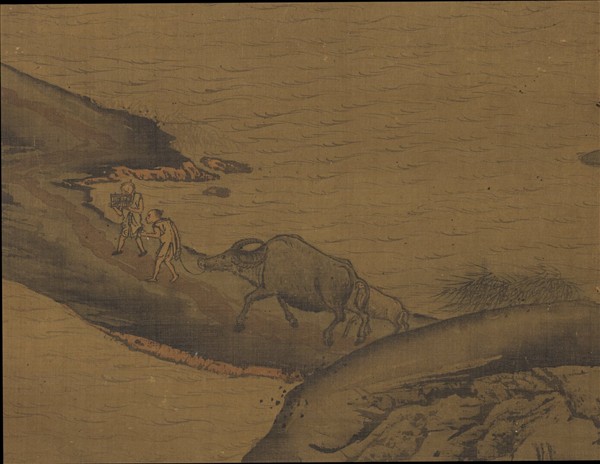 宋閻次平四樂圖　軸