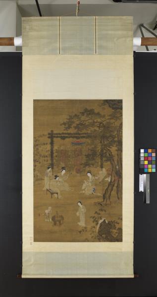 宋李嵩觀燈圖　軸