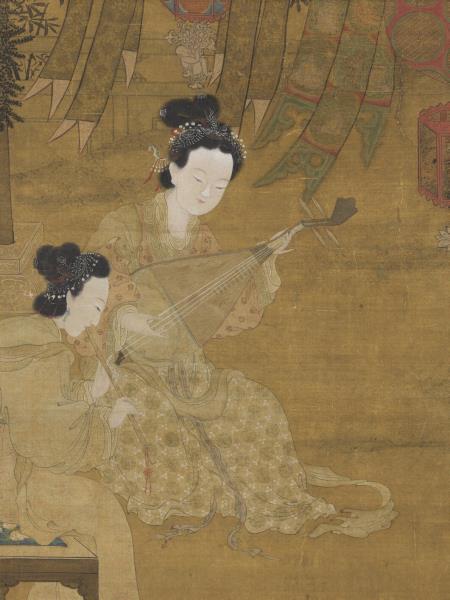 宋李嵩觀燈圖　軸