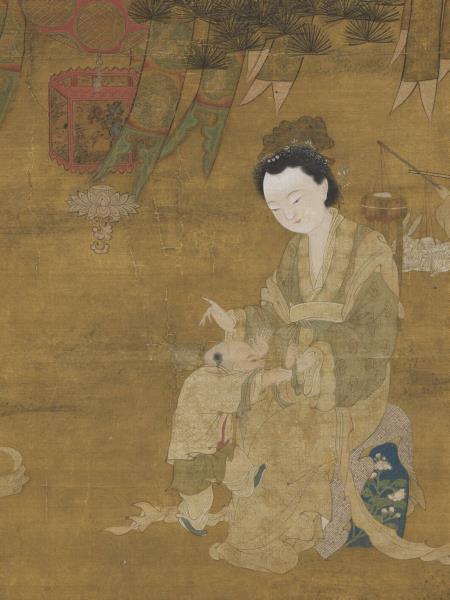 宋李嵩觀燈圖　軸