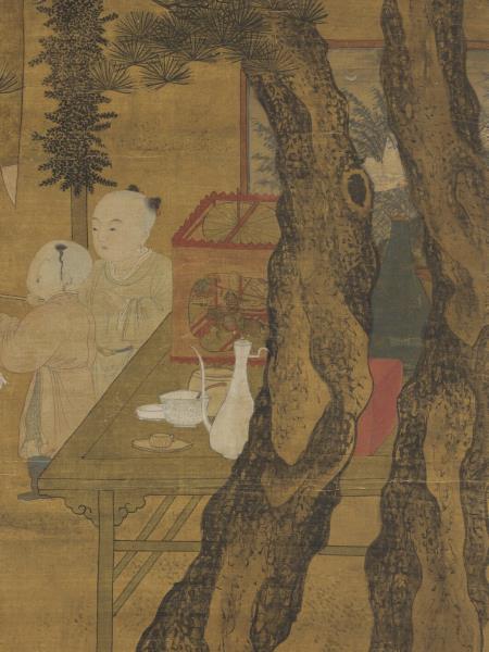 宋李嵩觀燈圖　軸