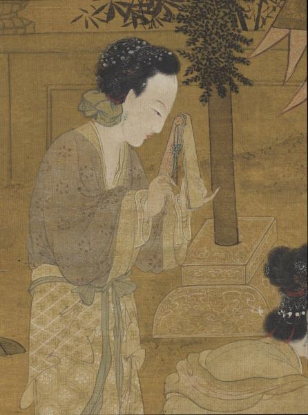 宋李嵩觀燈圖　軸