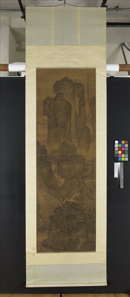 宋人陡壑飛泉　軸