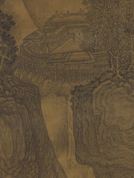 宋人陡壑飛泉　軸