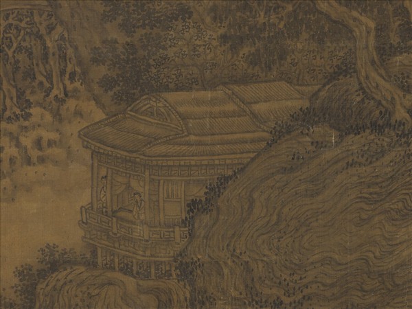 宋人陡壑飛泉　軸