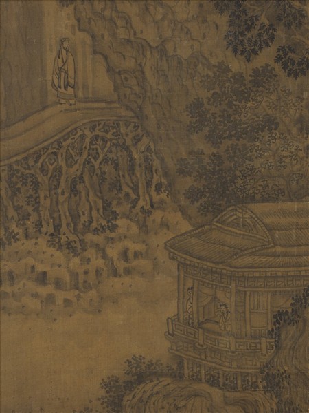 宋人陡壑飛泉　軸