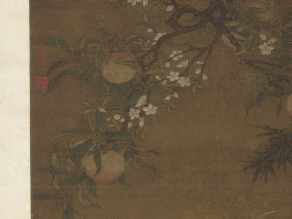 宋人壽鹿圖　軸