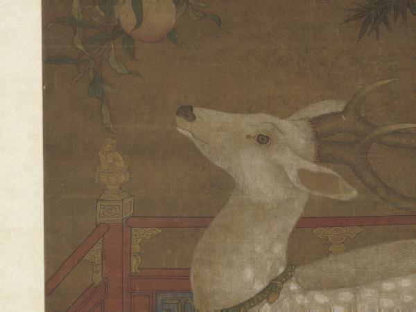 宋人壽鹿圖　軸