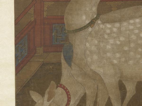 宋人壽鹿圖　軸