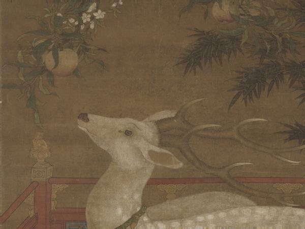 宋人壽鹿圖　軸