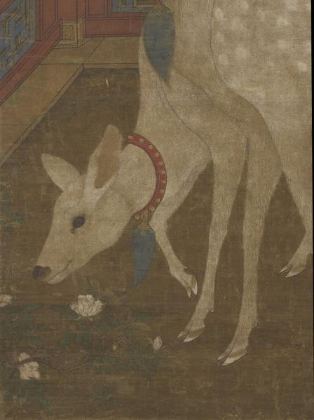 宋人壽鹿圖　軸