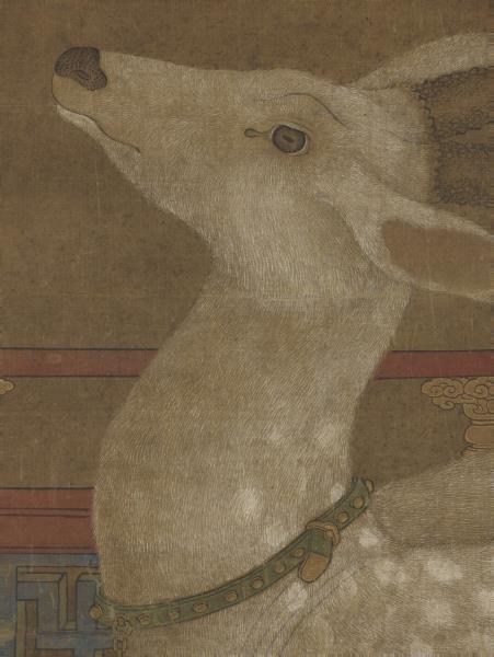 宋人壽鹿圖　軸