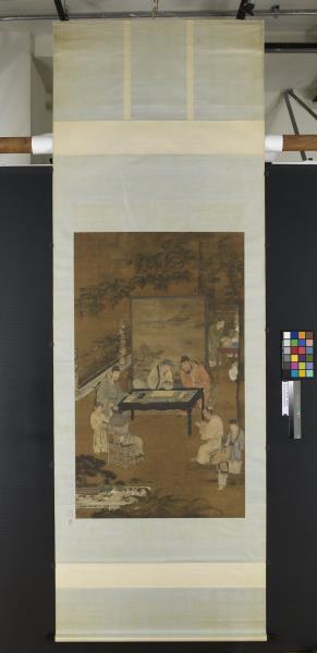 宋人十八學士圖　軸