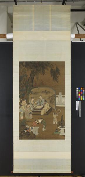 宋人十八學士圖　軸