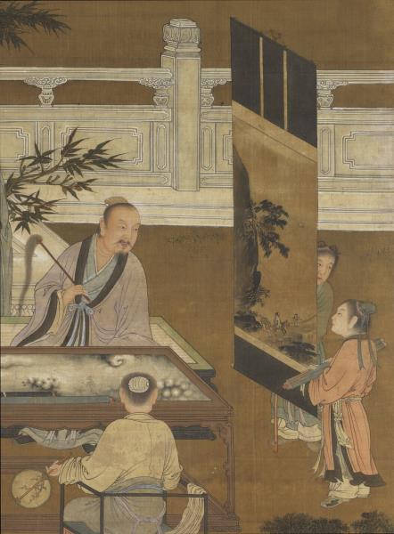 宋人十八學士圖　軸