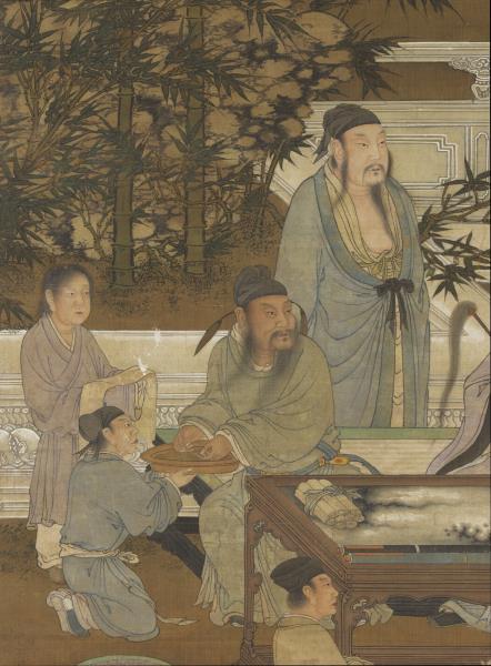 宋人十八學士圖　軸