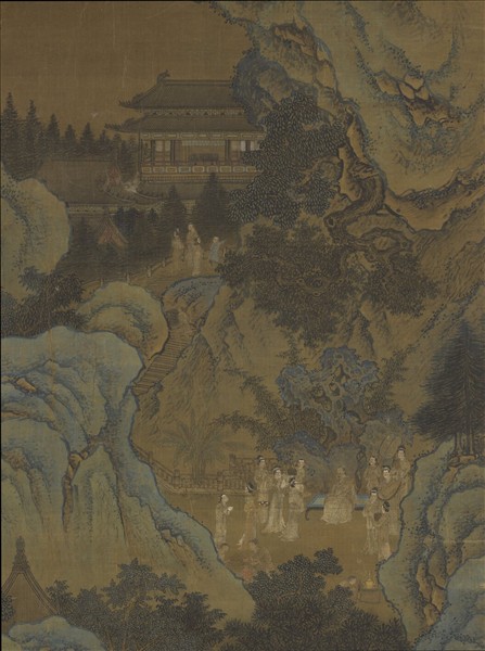 元胡廷暉蓬萊仙會圖　軸