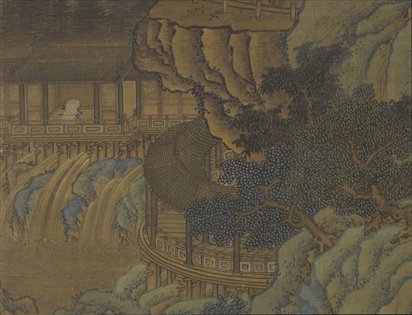 元胡廷暉蓬萊仙會圖　軸