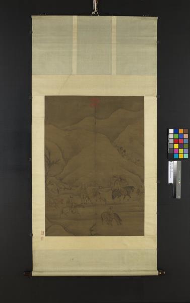 元人射雁圖　軸