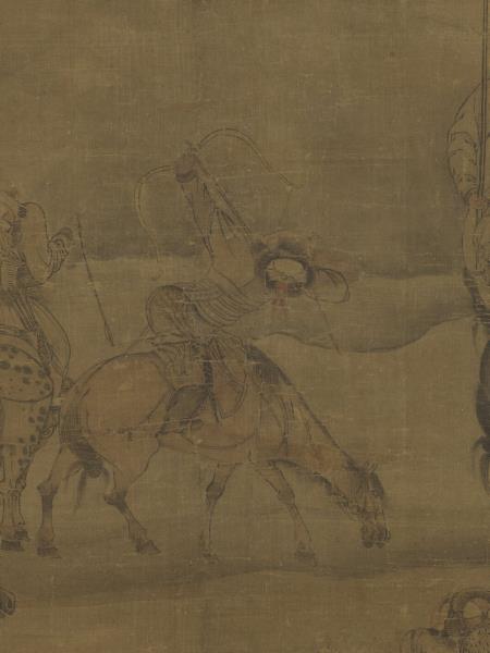 元人射雁圖　軸